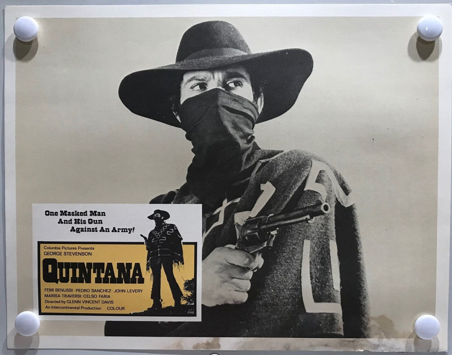 ORIGINAL LOBBY CARDS - QUINTANA - 1969 - set of 8