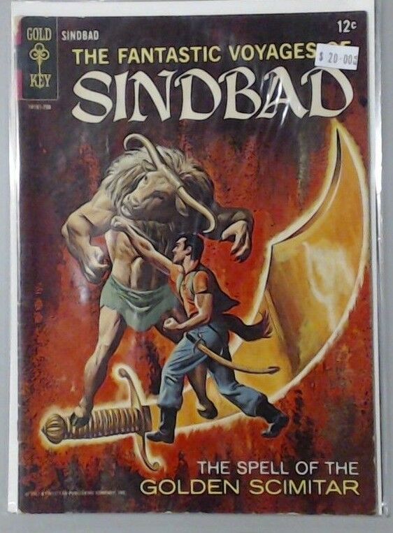 THE FANTASTIC VOYAGES OF SINDBAD COMIC BOOK GOLDEN SCIMITAR 706