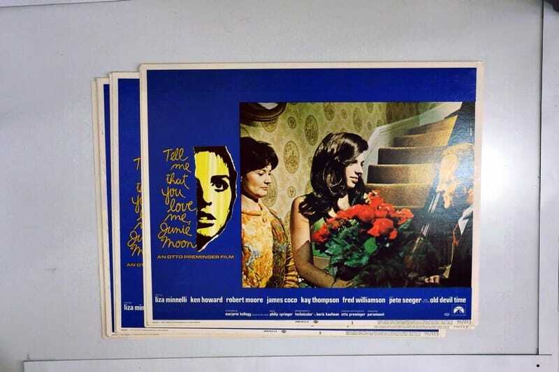 ORIGINAL LOBBY CARDS - TELL ME THAT YOU LOVE ME, JUNIE MOON - 1970 - set of 8