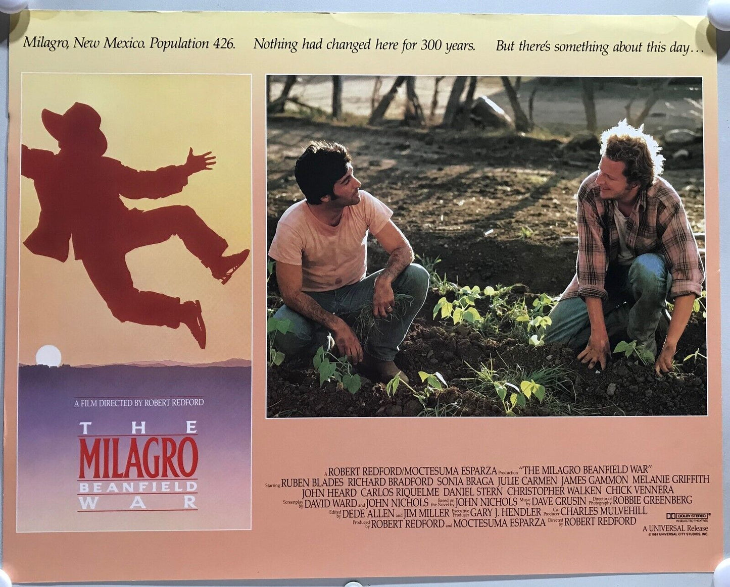 ORIGINAL LOBBY CARDS - THE MILAGRO BEANFIELD WAR - 1988 - set of 8