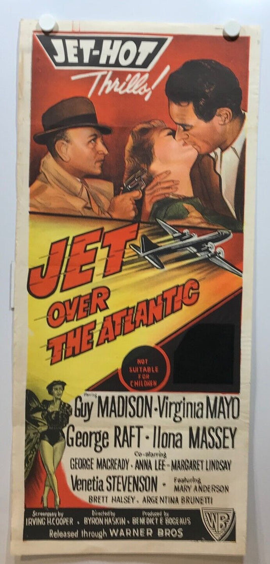 ORIGINAL DAYBILL MOVIE POSTER - JET OVER THE ATLANTIC