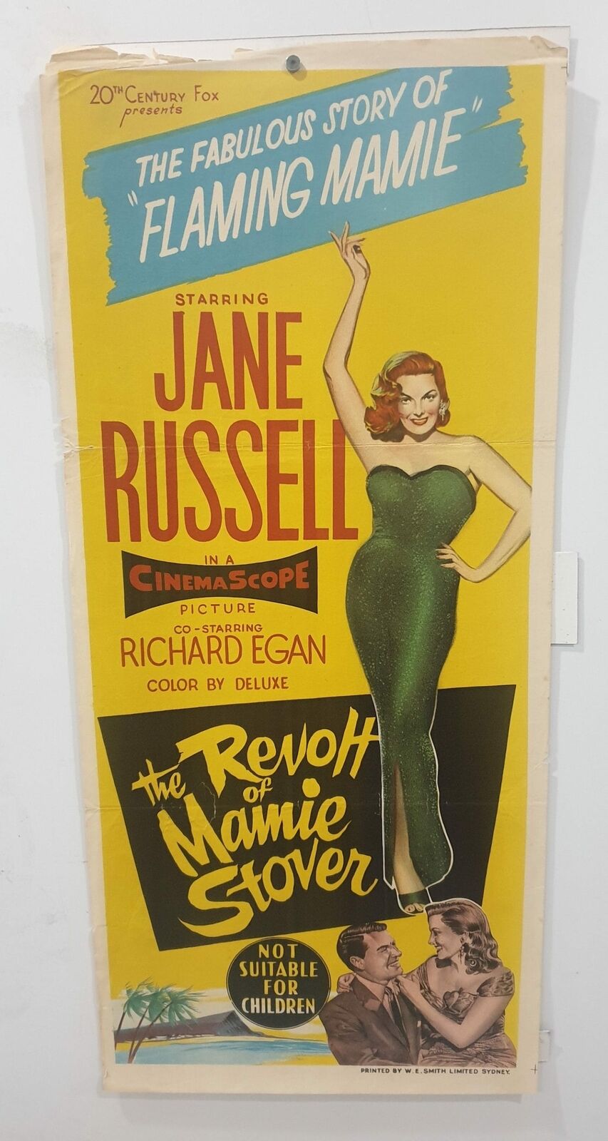 ORIGINAL DAYBILL MOVIE POSTER - THE REVOLT OF MAMIE STOVER - 1956