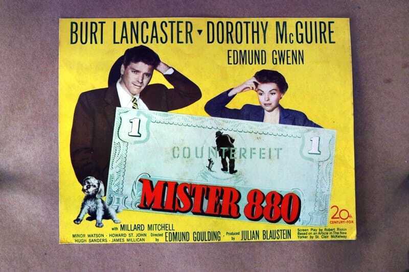 ORIGINAL LOBBY CARD - MISTER 880 - 1950 - title card