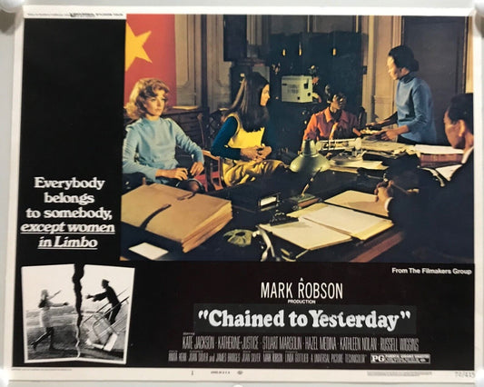 ORIGINAL LOBBY CARDS - CHAINED TO YESTERDAY aka "Limbo" - 1972 - set of 8