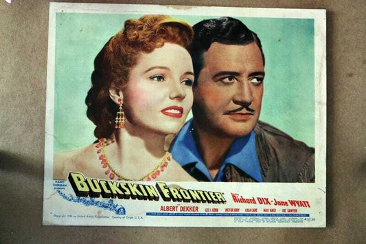 ORIGINAL LOBBY CARD - BUCKSKIN FRONTIER - 1943 - title card