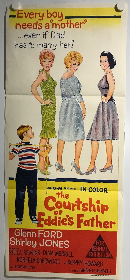 ORIGINAL DAYBILL MOVIE POSTER - THE COURTSHIP OF EDDIE'S FATHER