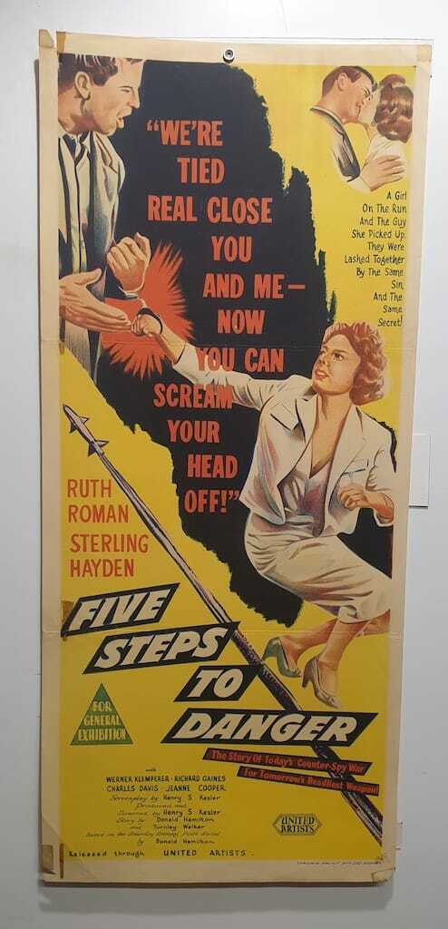 ORIGINAL DAYBILL MOVIE POSTER - FIVE STEPS TO DANGER