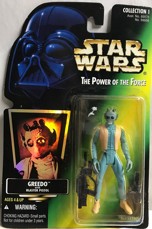 STAR WARS - KENNER - POTF - GREEDO - with Blaster Pistol