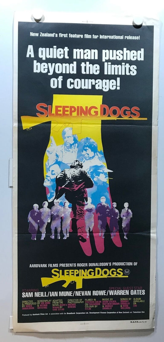 ORIGINAL DAYBILL MOVIE POSTER - SLEEPING DOGS - 1977