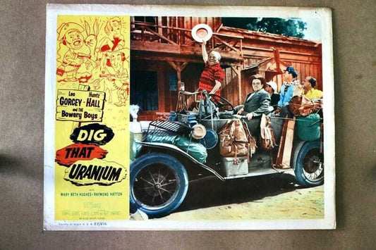 ORIGINAL LOBBY CARD - DIG THAT URANIUM - 1956 - title card