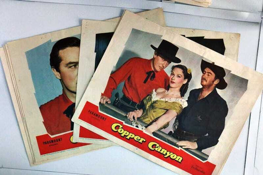 ORIGINAL LOBBY CARDS - COPPER CANYON - 1950 - set of 8