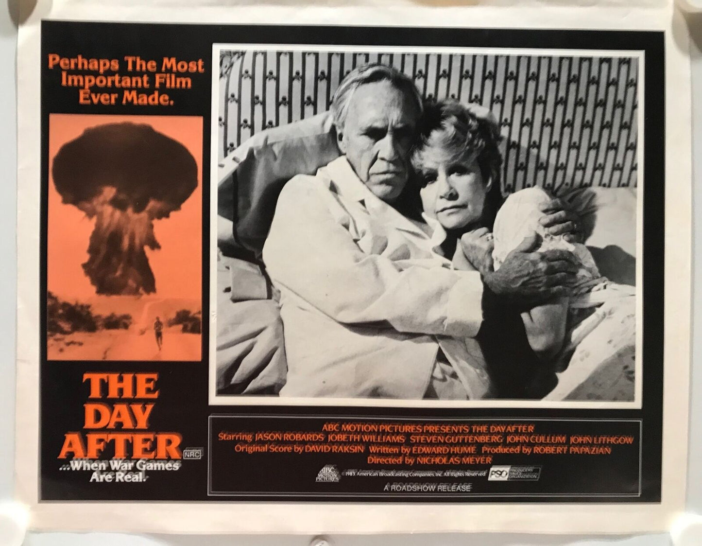 ORIGINAL LOBBY PHOTO SHEET - THE DAY AFTER - 1983 - 5 single images