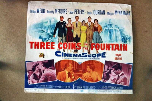 ORIGINAL LOBBY CARD -THREE COINS IN THE FOUNTAIN - 1954 - card #1