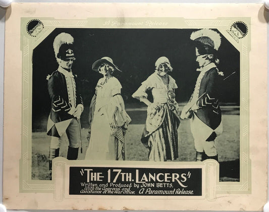 ORIGINAL LOBBY CARDS - THE 17TH LANCERS - 1929 - John Betts - set of 8