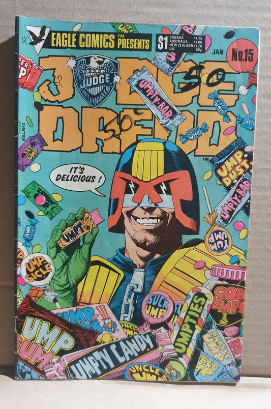 COMIC BOOK - EAGLE COMICS JUDGE DREDD #15