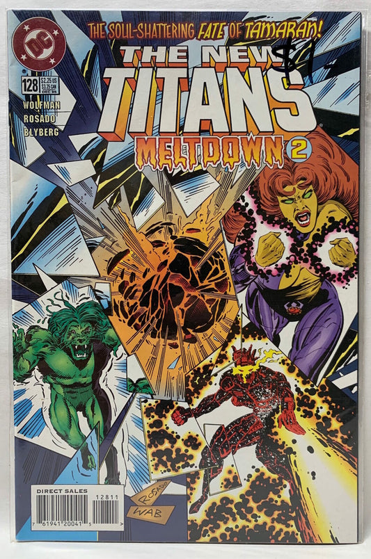 COMIC BOOK - THE NEW TEEN TITANS #128