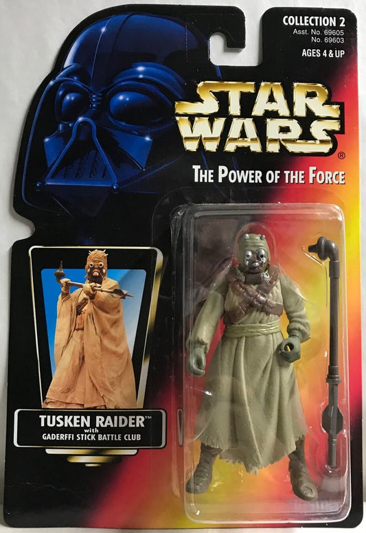 STAR WARS - KENNER - POTF - TUSKEN RAIDER - with Gaderffi Stick Battle Club