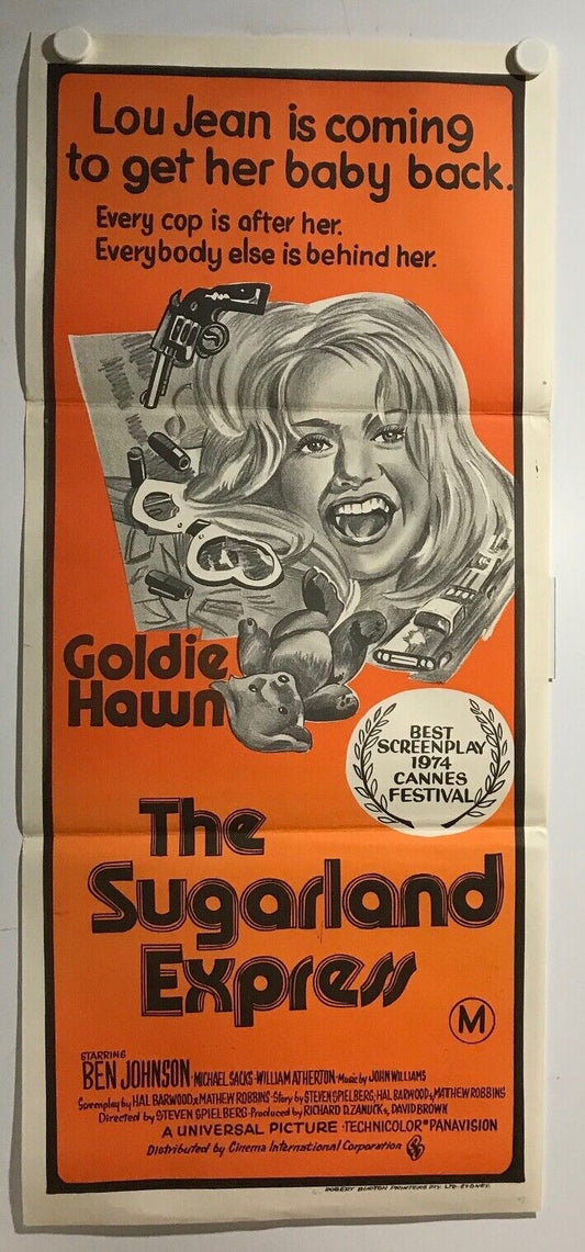 ORIGINAL DAYBILL MOVIE POSTER - THE SUGARLAND EXPRESS - 1974