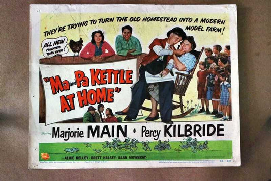 ORIGINAL LOBBY CARD - MA AND PA KETTLE AT HOME (a) - 1954 - title card