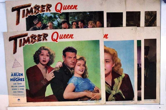 ORIGINAL LOBBY CARDS - TIMBER QUEEN - 1943 - set of 8