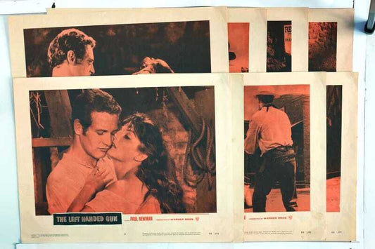 ORIGINAL LOBBY CARDS - THE LEFT HANDED GUN - 1958 - set of 8