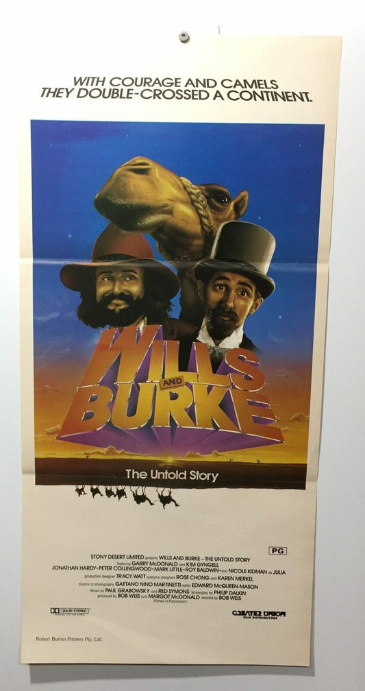 ORIGINAL DAYBILL MOVIE POSTER - WILLS & BURKE
