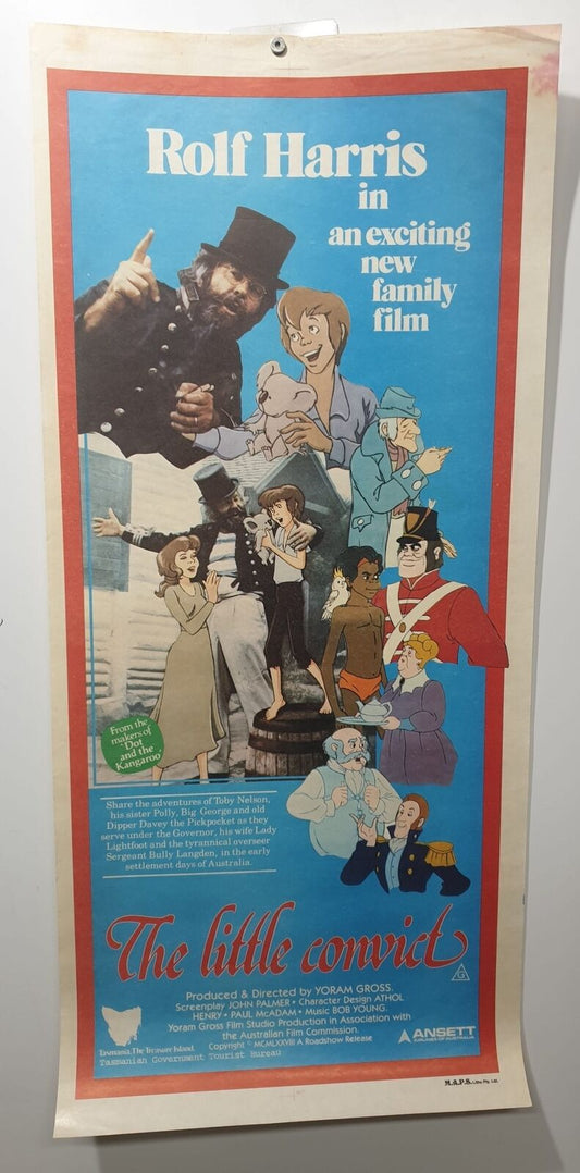 ORIGINAL DAYBILL MOVIE POSTER - THE LITTLE CONVICT - 1979 - AUSTRALIAN