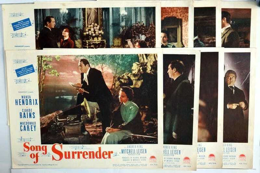 ORIGINAL LOBBY CARDS - SONG OF SURRENDER - 1949 - set of 8