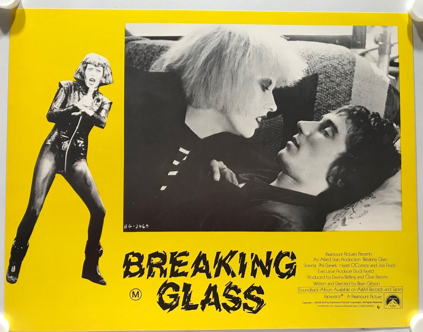 ORIGINAL LOBBY CARDS - BREAKING GLASS - 1980 - set of 8