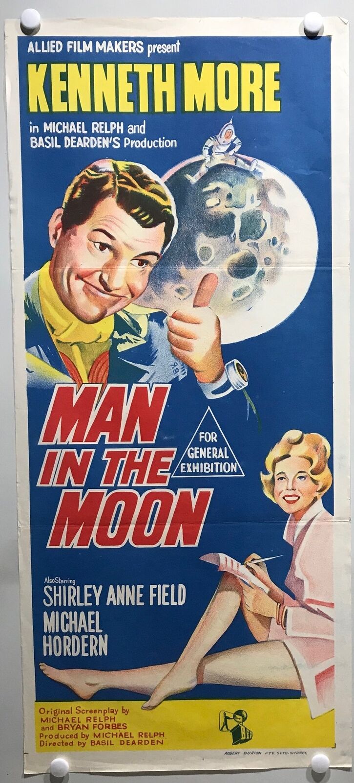 ORIGINAL DAYBILL MOVIE POSTER - MAN IN THE MOON