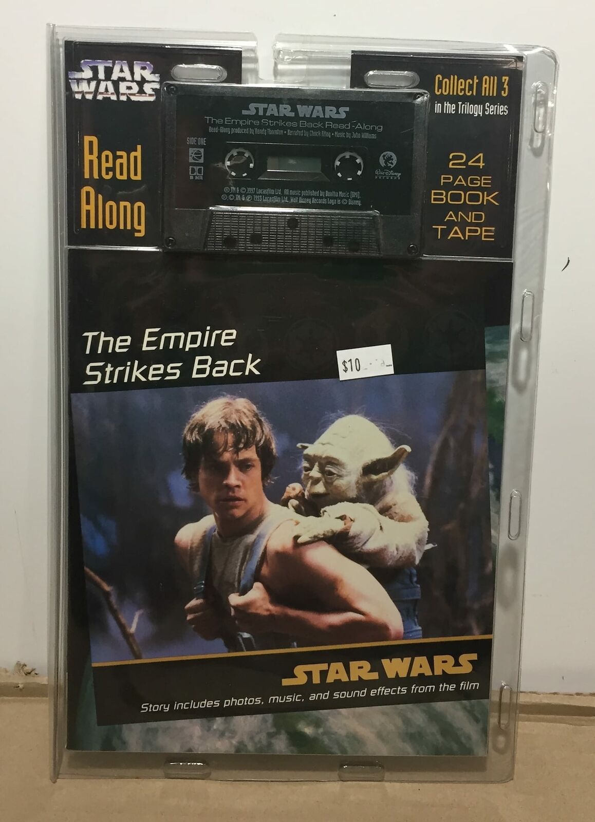 STAR WARS - THE EMPIRE STRIKES BACK - Read Along Book & Cassette Tape - Disney