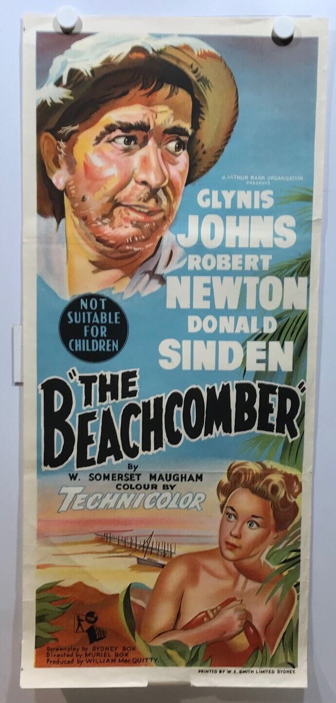 ORIGINAL DAYBILL MOVIE POSTER - THE BEACHCOMBER - 1954