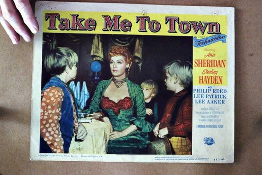 ORIGINAL LOBBY CARD - TAKE ME TO TOWN - 1953