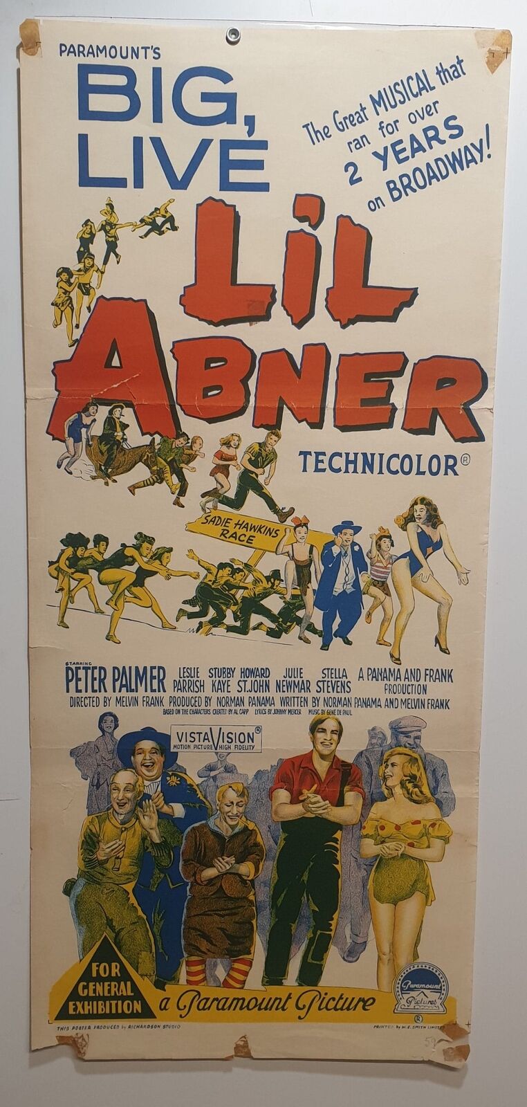 ORIGINAL DAYBILL MOVIE POSTER - LI'L ABNER