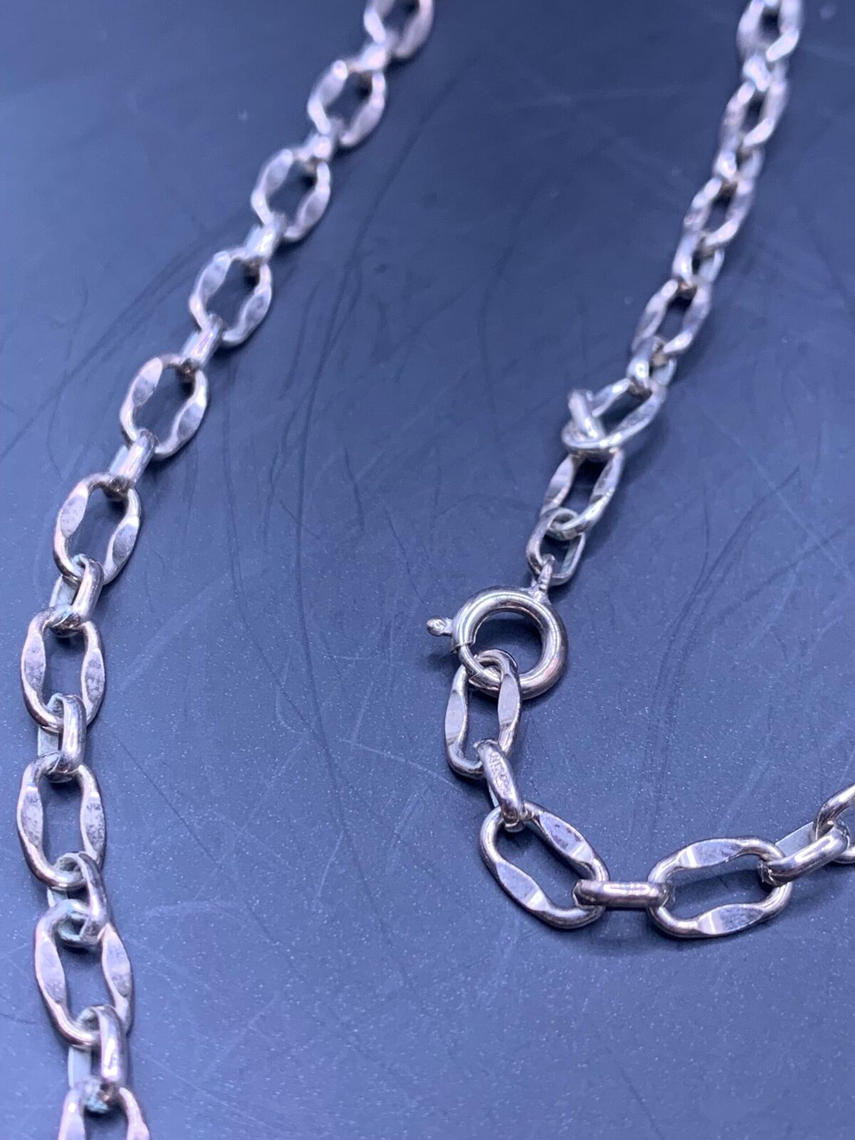 UNISEX STERLING SILVER CHAIN NECKLACE - STERLING TRACE CHAIN NECKLACE