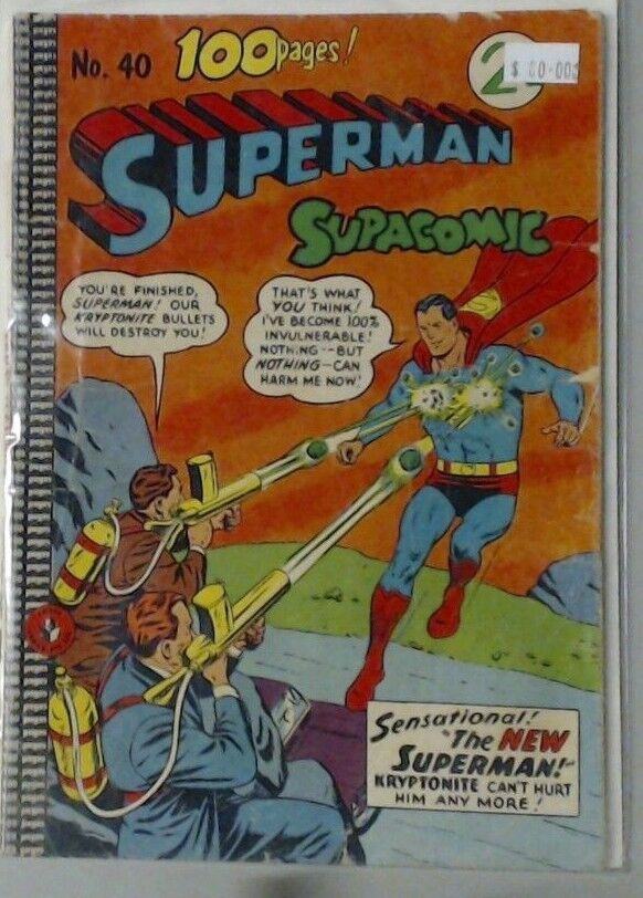 SUPERMAN SUPACOMIC 100 PAGES COMIC BOOK KRYPTONITE CANT HURT ME #40