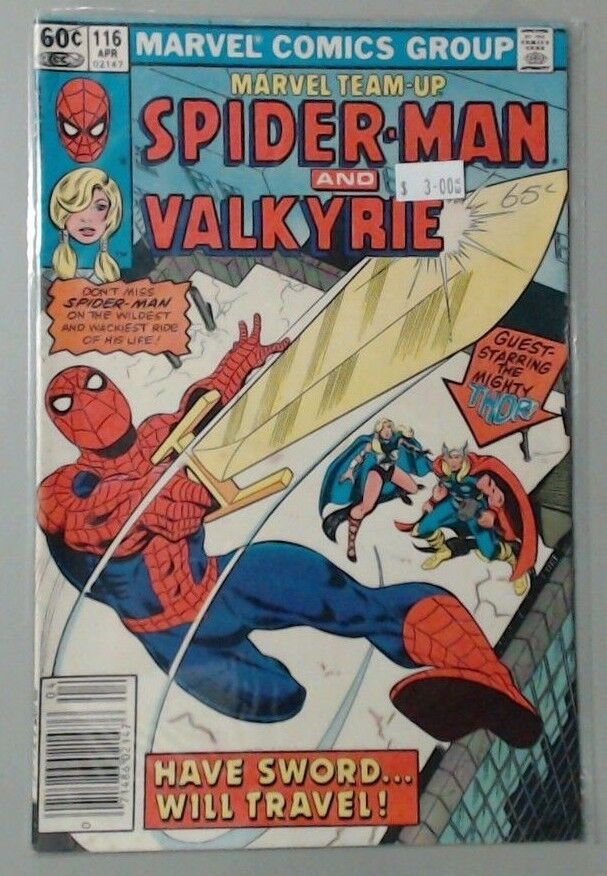 MARVEL COMIC BOOK - TEAM UP SPIDER-MAN AND VALKYRIE NUMBER 116