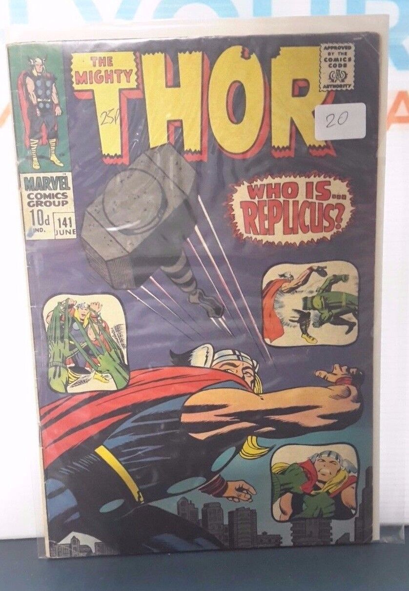 Comic Book Marvel The Mighty Thor # 141  Vintage 10d June