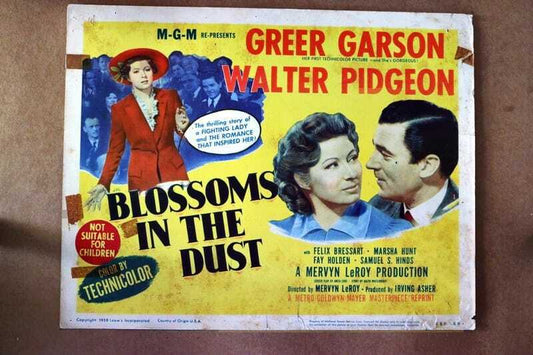 ORIGINAL LOBBY CARD - BLOSSOM IN THE DUST - R1950 - title card