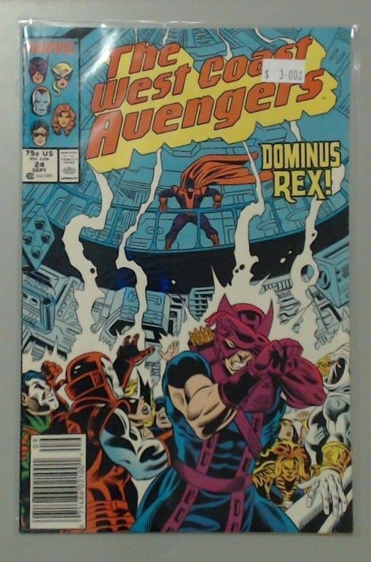 COMIC BOOK MAGAZINE - MARVEL THE WEST COAST AVENGERS 24 (#2)