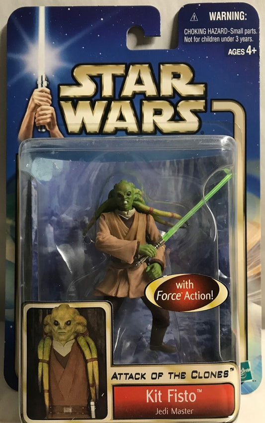 STAR WARS - HASBRO - AOTC - KIT FISTO - JEDI MASTER - with Force Action