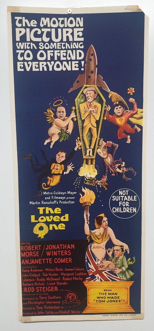 ORIGINAL DAYBILL MOVIE POSTER - THE LOVED ONE - 1965