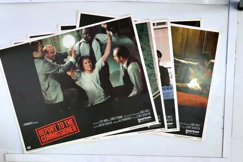 ORIGINAL LOBBY CARDS - REPORT TO THE COMMISSIONER - 1975 - set of 8