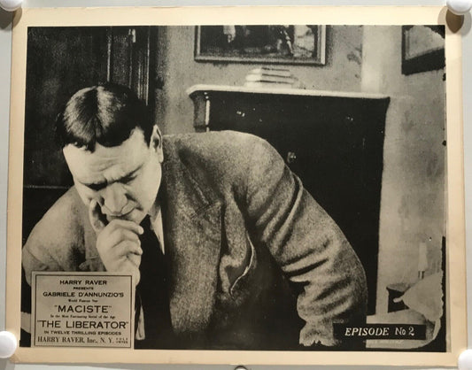 ORIGINAL SERIAL LOBBY CARD - THE LIBERATOR (b) -1918 - Maciste - episode #2 -...