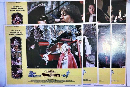 ORIGINAL LOBBY CARDS - BAWDY ADVENTURES OF TOM JONES - 1976 - set of 8