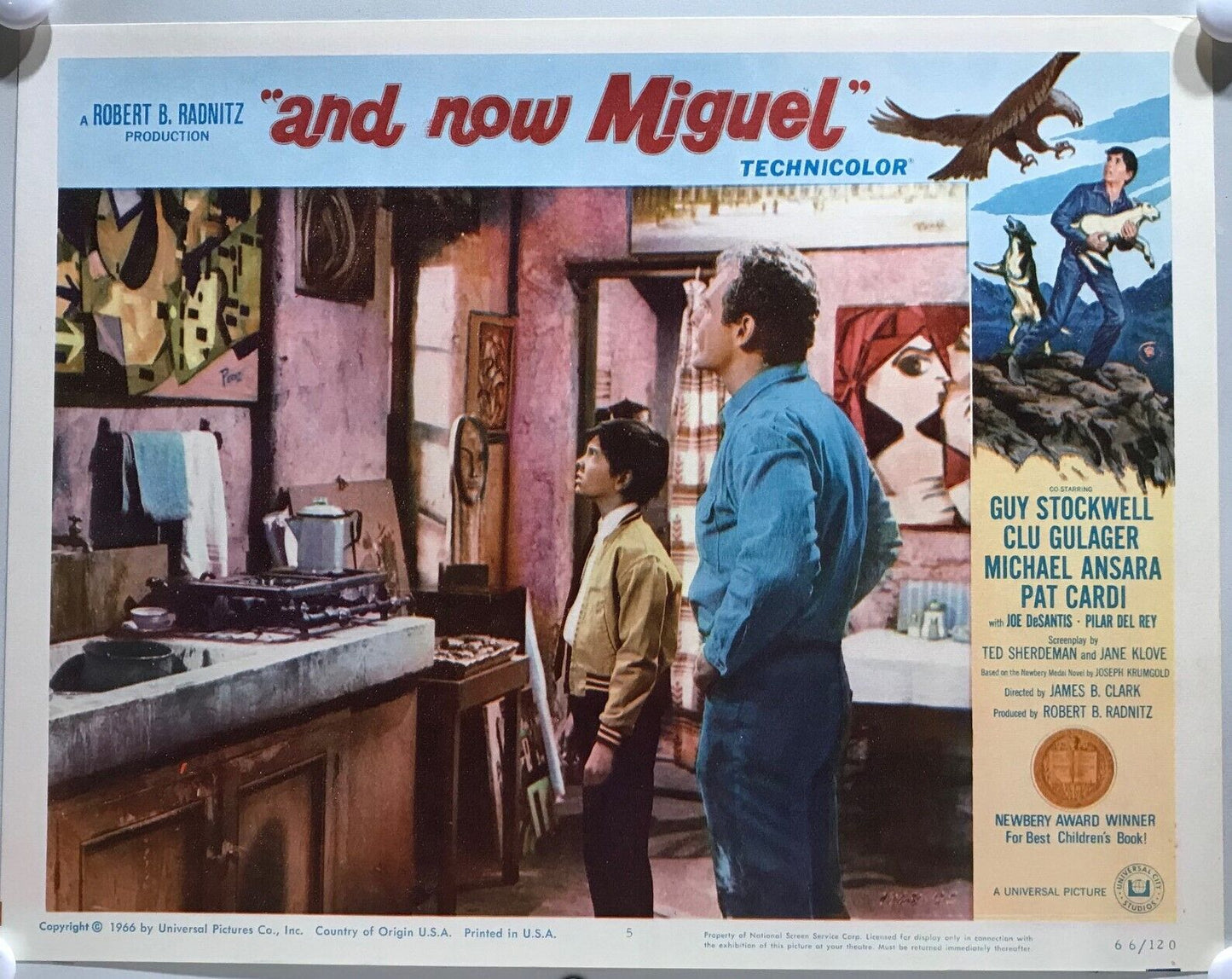 ORIGINAL LOBBY CARDS - AND NOW MIGUEL - 1966 - set of 8