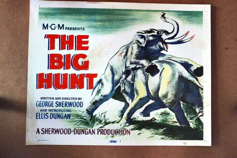 ORIGINAL LOBBY CARD - BIG HUNT - 1959 - key card #1