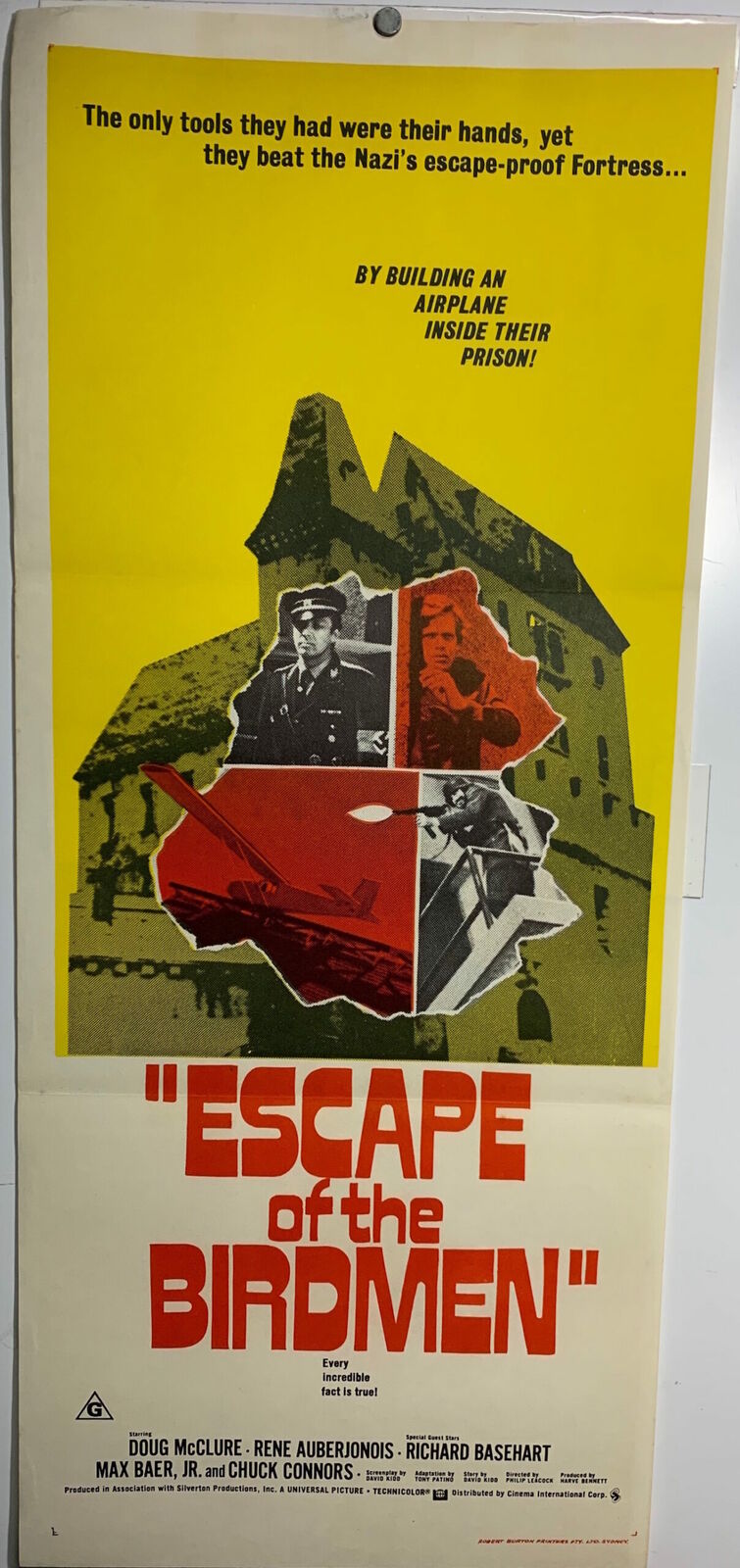 ORIGINAL DAYBILL MOVIE POSTER - ESCAPE OF THE BIRDMAN