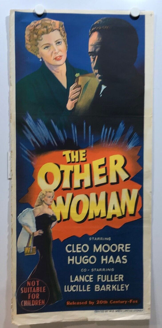 ORIGINAL DAYBILL MOVIE POSTER - THE OTHER WOMAN - 1954