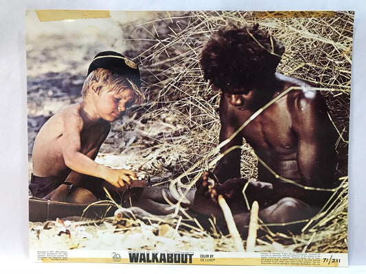 ORIGINAL LOBBY CARD - WALKABOUT (i) - 1971 - key card - Australian